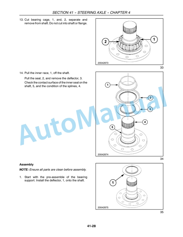 New Holland CR940, CR960, CR970 Combine Repair Manual 87682455-4