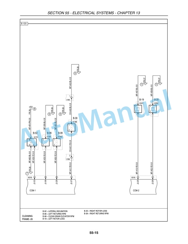 New Holland CR940, CR960, CR970 Combine Repair Manual 87682458-2