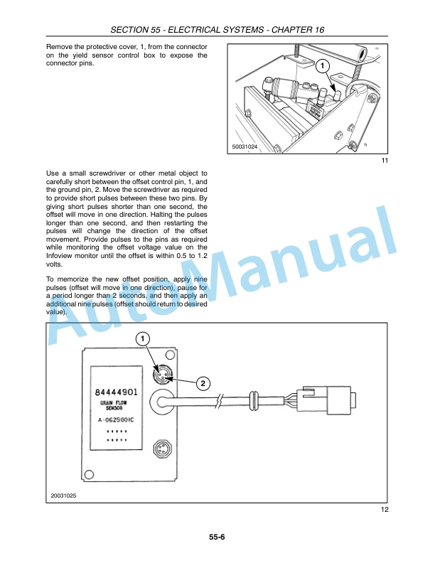 New Holland CR940, CR960, CR970 Combine Repair Manual 87682458-3