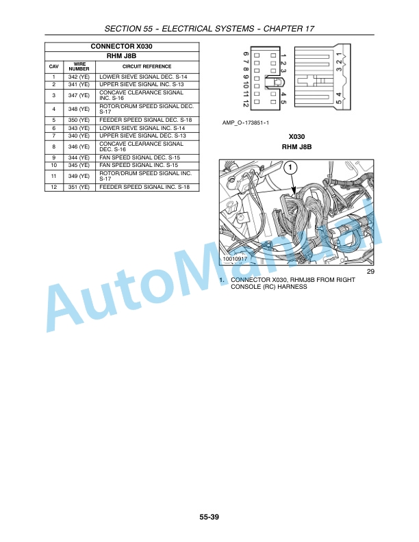 New Holland CR940, CR960, CR970 Combine Repair Manual 87682458-4