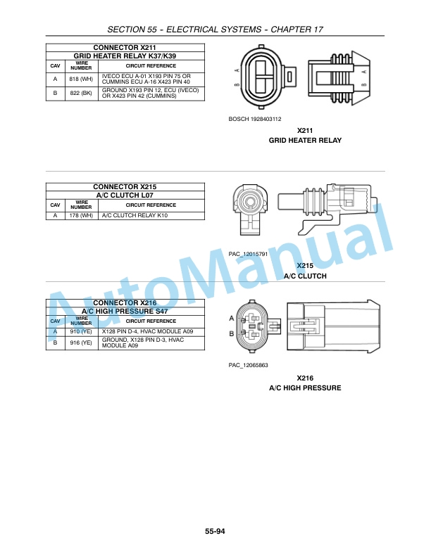 New Holland CR940, CR960, CR970 Combine Repair Manual 87682458-5