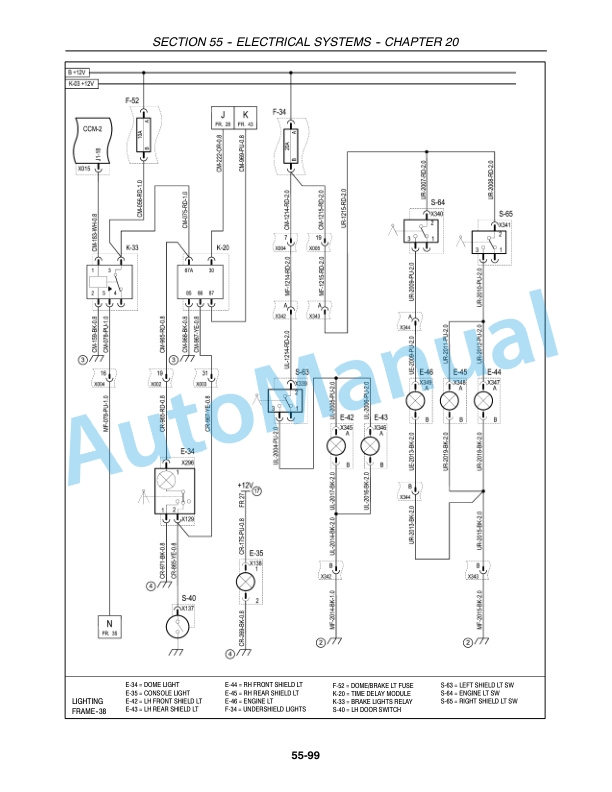 New Holland CR940, CR960, CR970 Combine Repair Manual 87682461-3