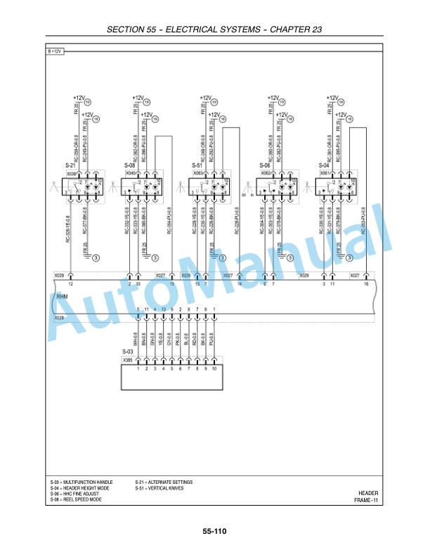New Holland CR940, CR960, CR970 Combine Repair Manual 87682462-4