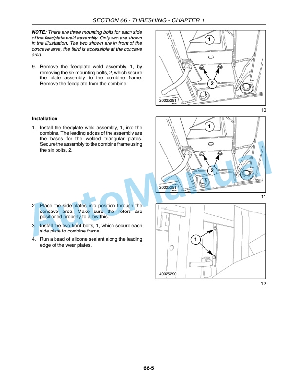 New Holland CR940, CR960, CR970 Combine Repair Manual 87682464-4
