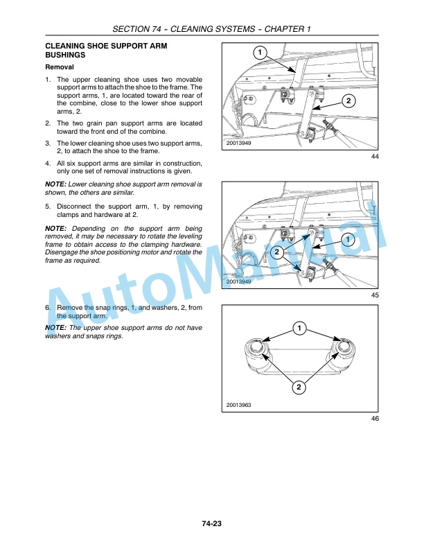 New Holland CR940, CR960, CR970 Combine Repair Manual 87682465-2