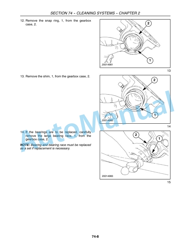 New Holland CR940, CR960, CR970 Combine Repair Manual 87682465-3