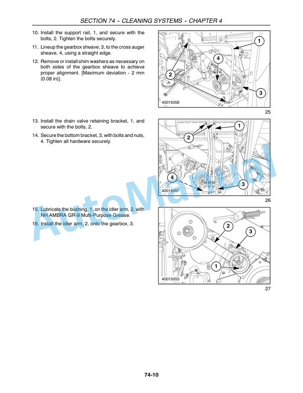 New Holland CR940, CR960, CR970 Combine Repair Manual 87682465-5