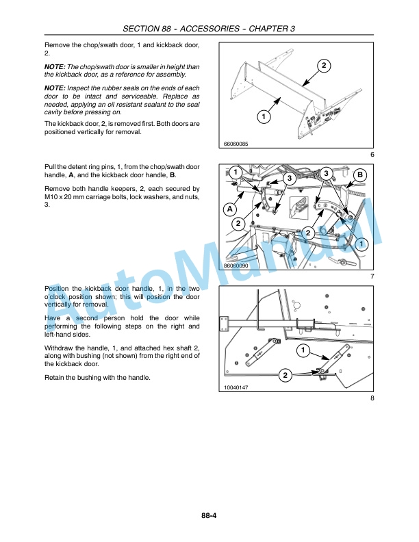 New Holland CR940, CR960, CR970 Combine Repair Manual 87682466-4