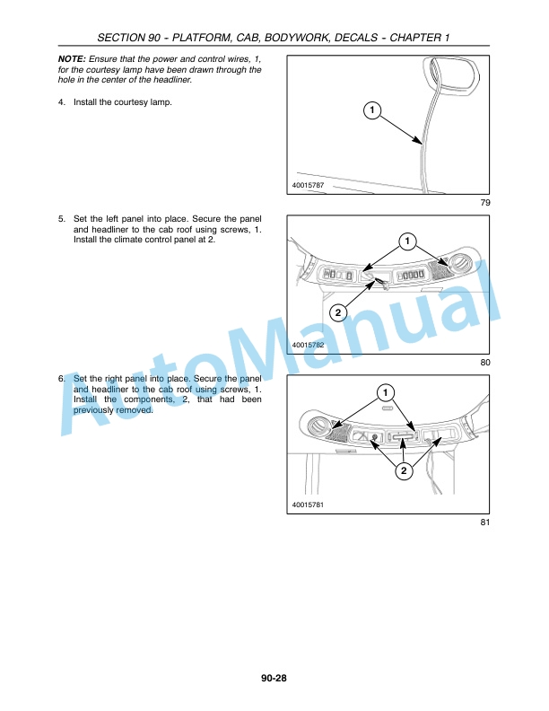 New Holland CR940, CR960, CR970 Combine Repair Manual 87682466-5