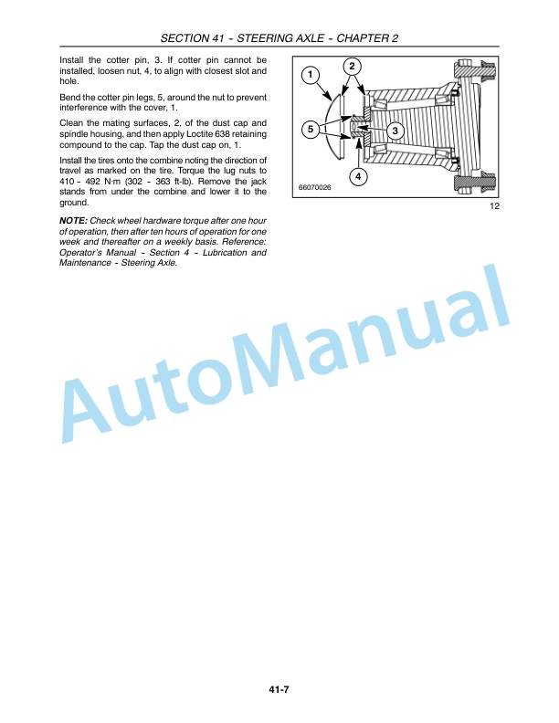 Alternative view of New Holland CR940, CR960, CR970 Combine Repair Manual 87682467