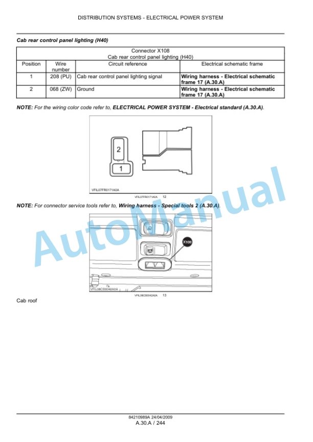 New Holland CSX7000 Service Manual 84210989A-2