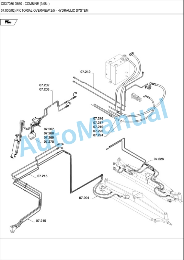 New Holland CSX7080 D660 Combine Operation and Maintenance Manual-3