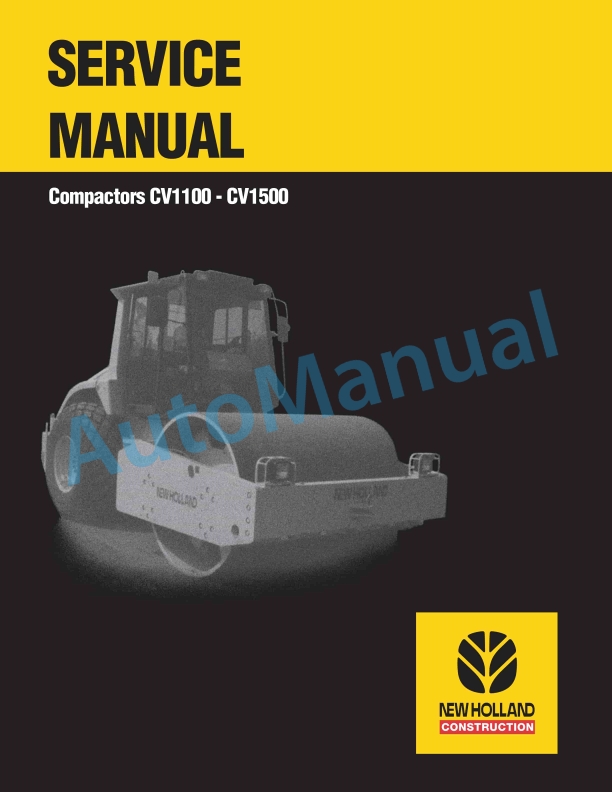 New Holland CV1100, CV1500 Compactor Service Manual 6045613100