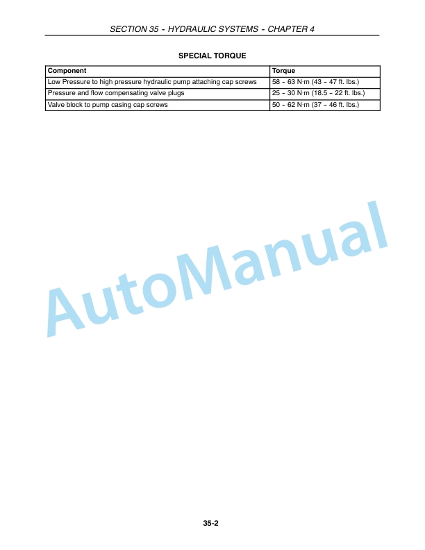 New Holland CX Series Repair Manual 86978876-2