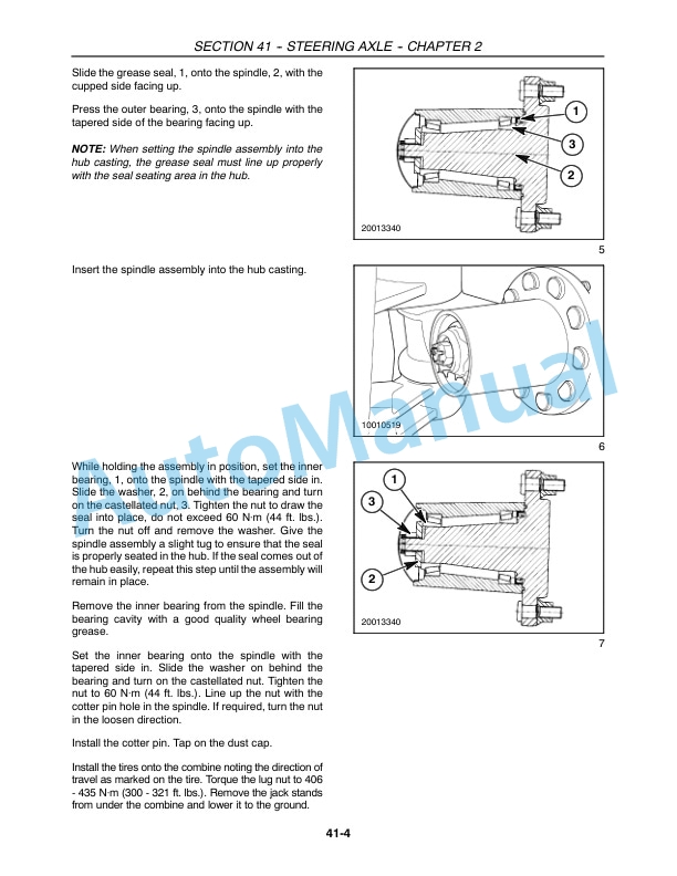 New Holland CX Series Repair Manual 86978876-3