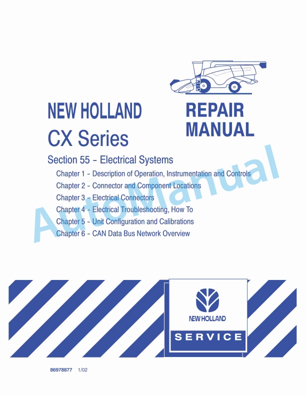 New Holland CX Series Repair Manual 86978877