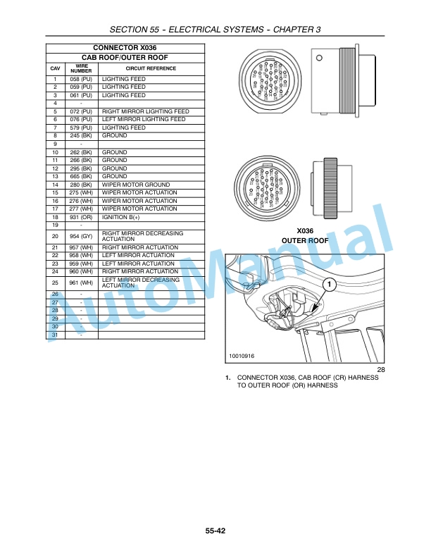 New Holland CX Series Repair Manual 86978877-3