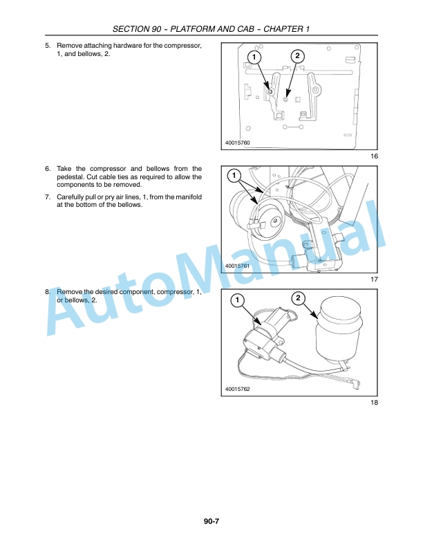 New Holland CX Series Repair Manual 86978883-5
