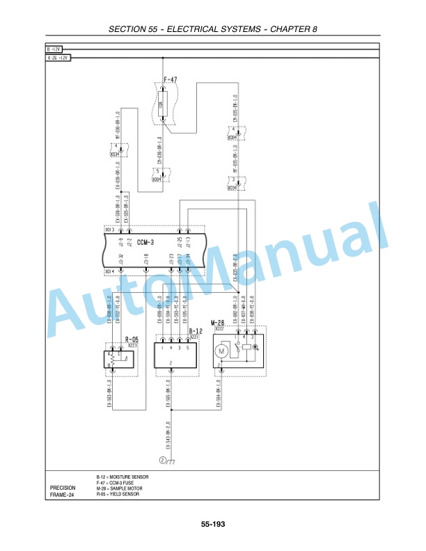 New Holland CX Series Repair Manual 87360005-4