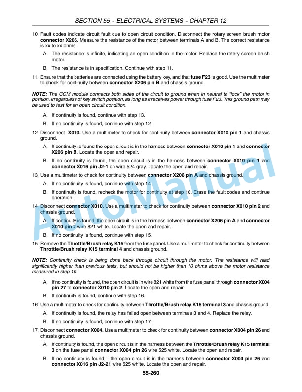 New Holland CX Series Repair Manual 87360008-2