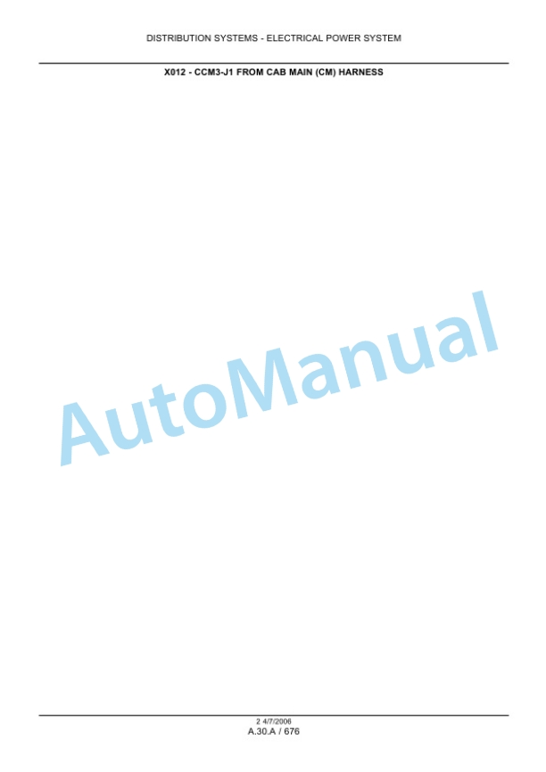 New Holland CX720, CX740, CX760, CX780, CX820, CX840, CX860, CX880 Repair Manual 6043400106-2