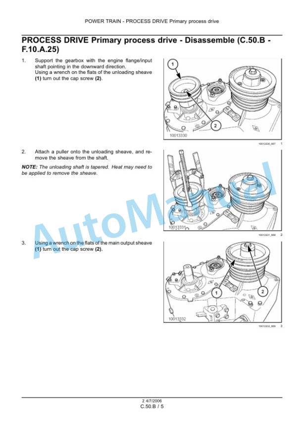 New Holland CX720, CX740, CX760, CX780, CX820, CX840, CX860, CX880 Repair Manual 6043400106-4
