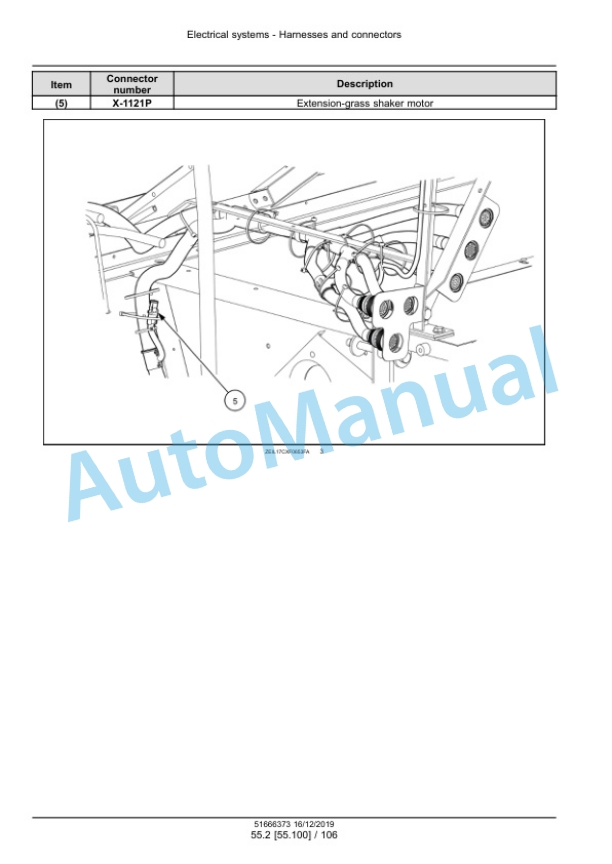 Alternative view of New Holland CX7.80, CX7.90, CX8.70, CX8.80, CX8.90 Combine Service Manual 51666373