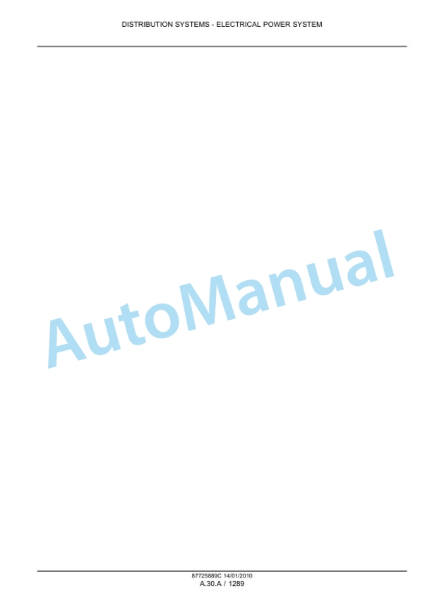 New Holland CX8030 - CR9090 Elevation Combine Service Manual 87725889C-3