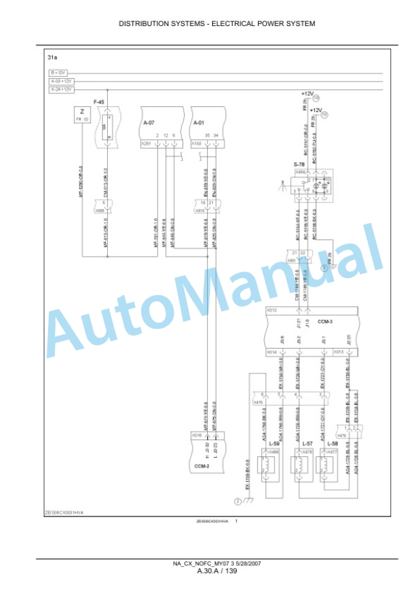 New Holland CX8070, CX8080, CX8090 Combine Repair Manual 87690999-3