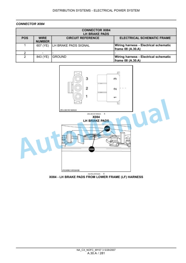 New Holland CX8070, CX8080, CX8090 Combine Repair Manual 87690999-5