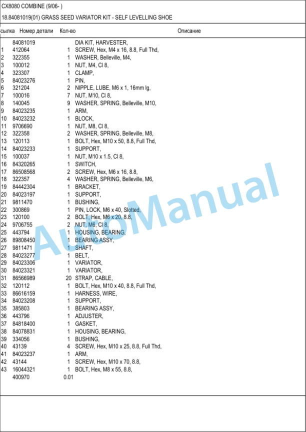 New Holland CX8080 Combine Operation and Maintenance Manual-5
