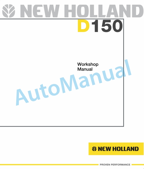 New Holland D150 Crawler Dozer Workshop Manual 6041351700