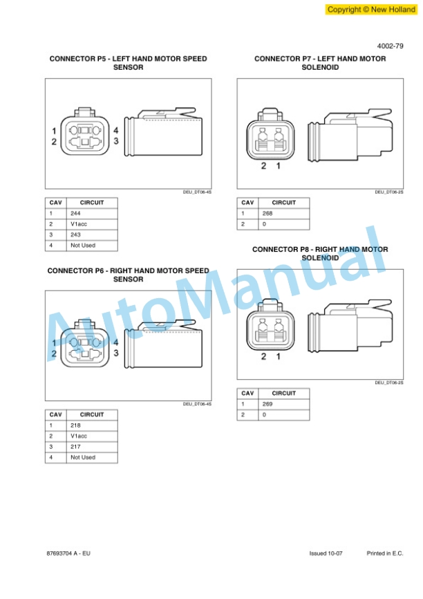 New Holland D150B Crawler Repair Manual 87693704A-EU-2