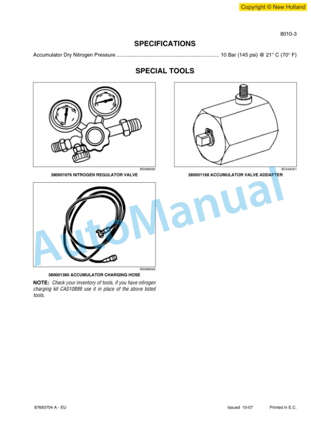 New Holland D150B Crawler Repair Manual 87693704A-EU-5