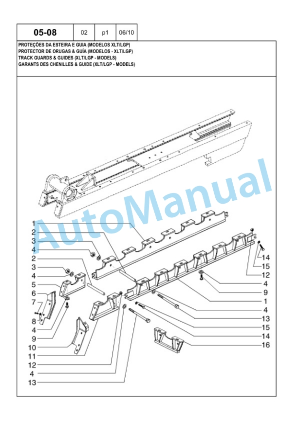 New Holland D150B Crawler Tractor Parts Catalogue 84282270 BR-3