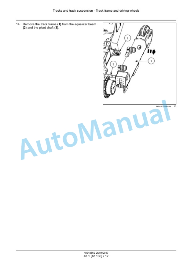 Alternative view of New Holland D150C Tier 2 Crawler Dozer Service Manual 48048569