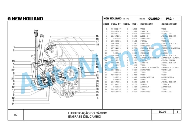 New Holland D170 Crawler Tractor Parts Catalogue 75314378 BR-3