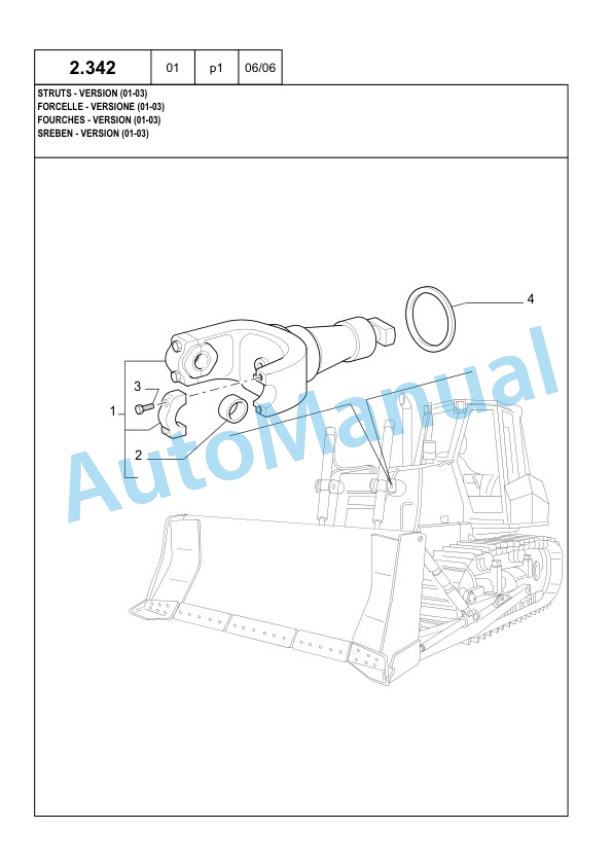 New Holland D180 Crawler Tractor Parts Catalogue 6040435000 BR-3