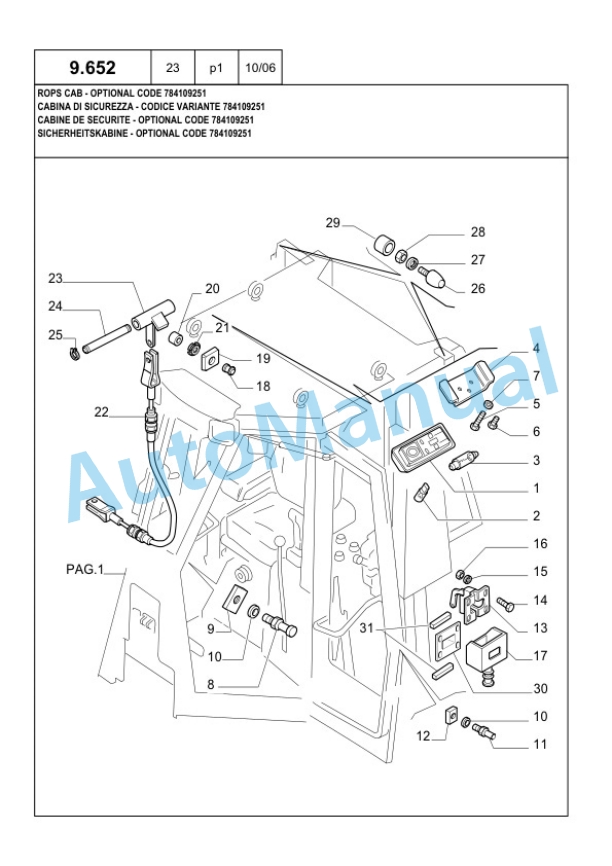 New Holland D180 Crawler Tractor Parts Catalogue 6040435000 BR-5