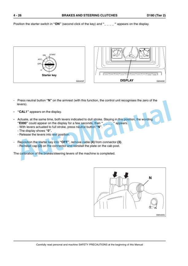 New Holland D180 Tier 2 Crawler Dozer Workshop Manual 6040239001-4
