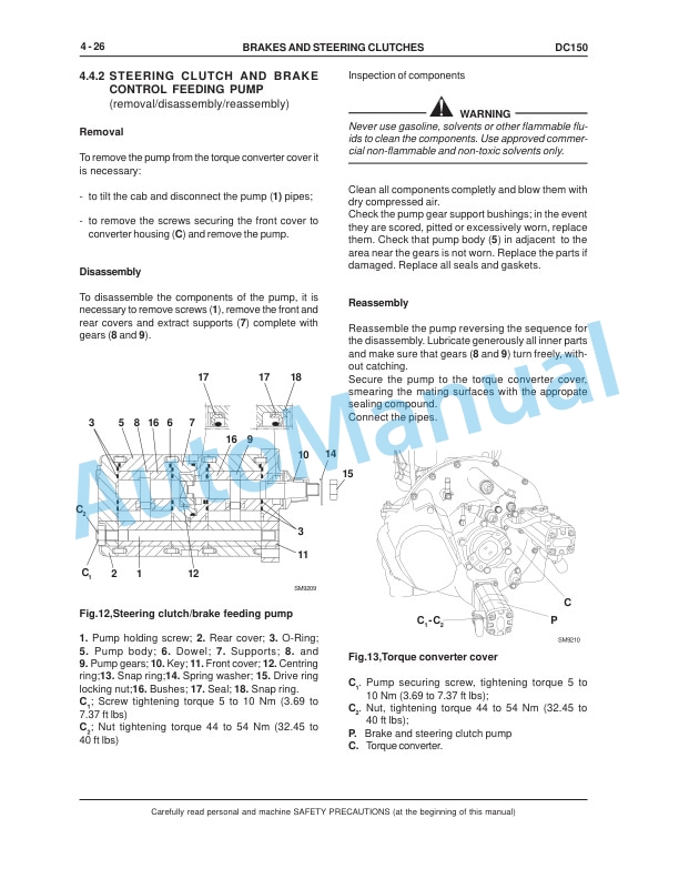 New Holland DC150 Crawler Dozer Include LGP Service Manual 60402262-4