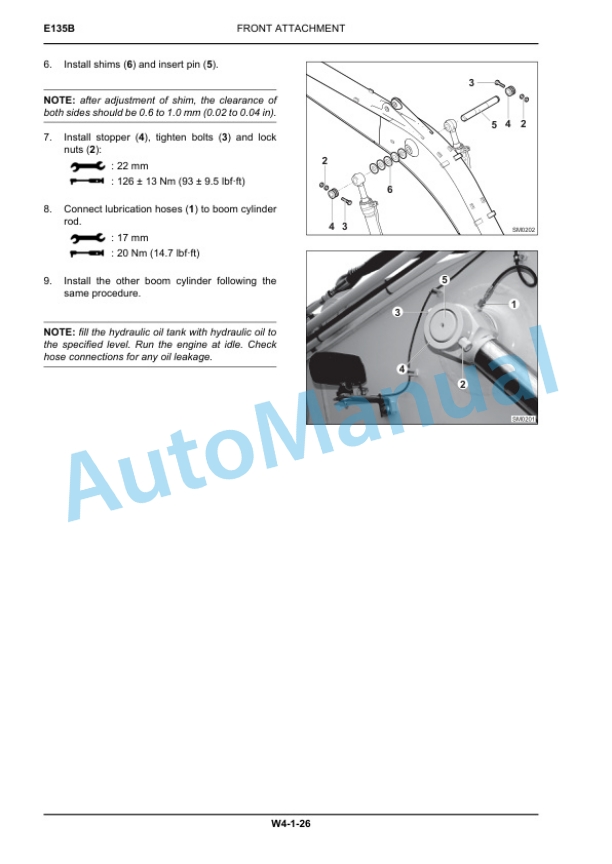 New Holland E135B ROPS Tier III Crawler Excavator Service Manual 84392415A-5