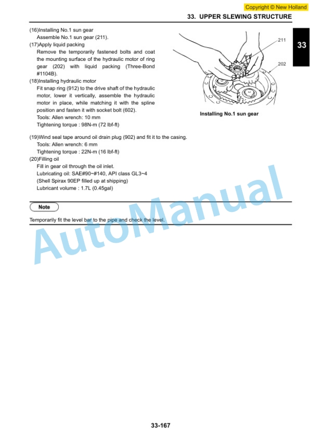New Holland E140CSR Crawler Excavator Service Manual 47381457A-4