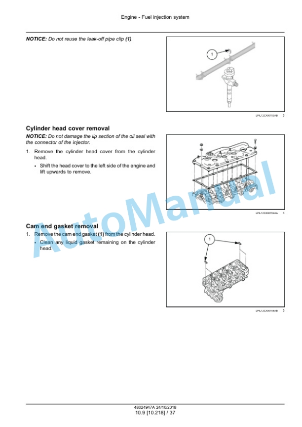 Alternative view of New Holland E145C EVO Crawler Excavator Service Manual 48024947A