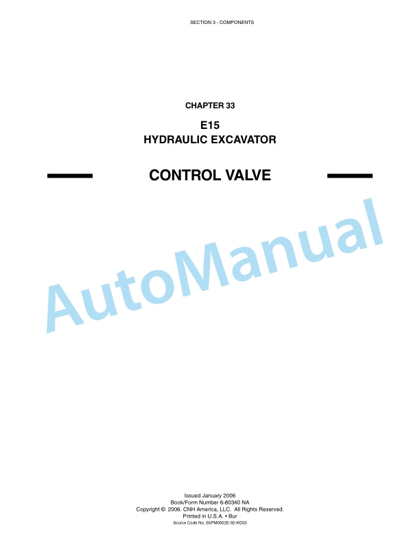 New Holland E15 Compact Excavator Service Manual 87360157NA-4