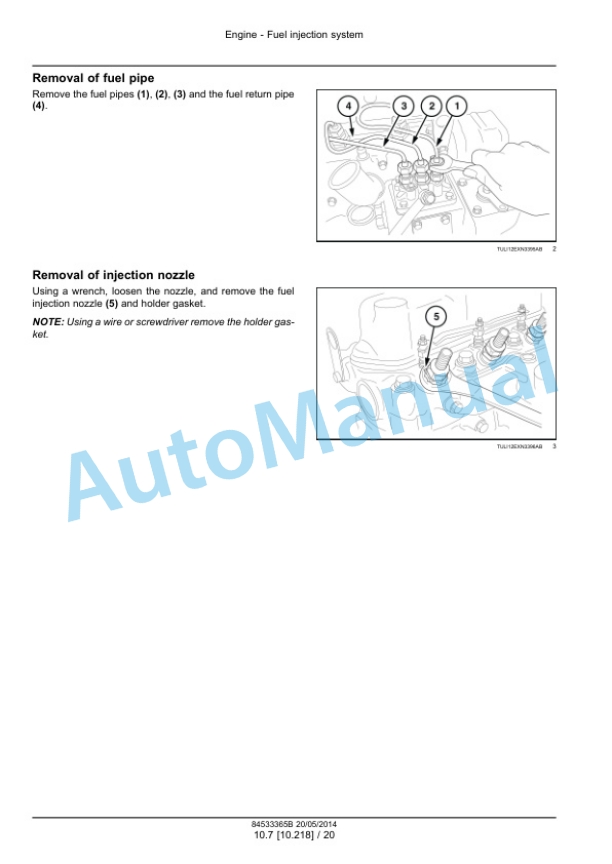 New Holland E16B, E18B Mini Excavator Service Manual 84533365B-2