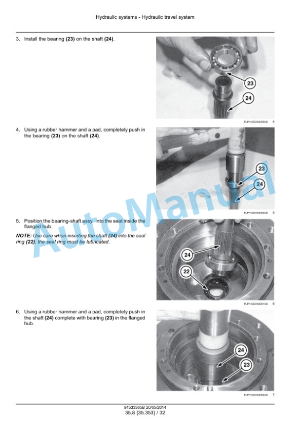 New Holland E16B, E18B Mini Excavator Service Manual 84533365B-4