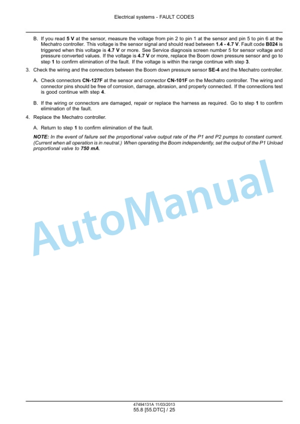 New Holland E175C Crawler Excavator Service Manual 47494131A-5