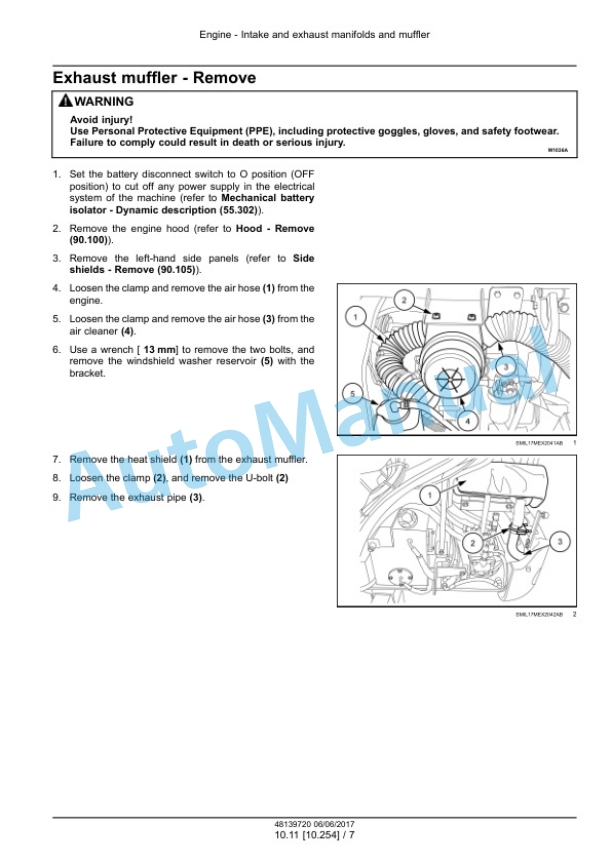 Alternative view of New Holland E18C Mini Excavator Service Manual 48139720