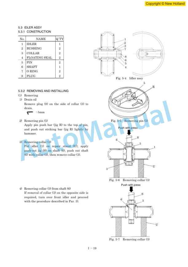 New Holland E200SR Excavator Workshop Manual 60413431-4